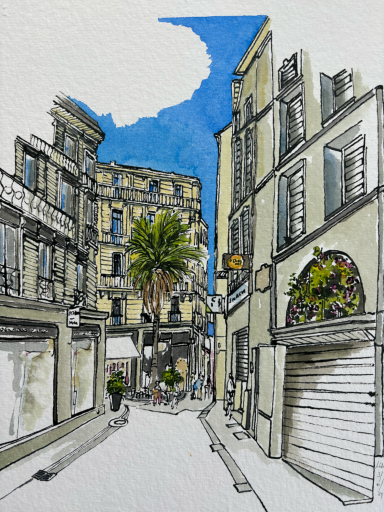 Straße in Montpellier